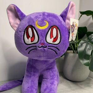 NWT - Sailor Moon Luna 12" Plush